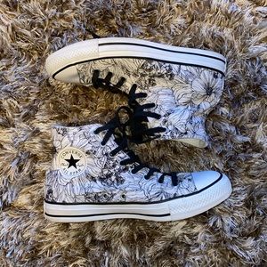 Floral High Top Converse All Star